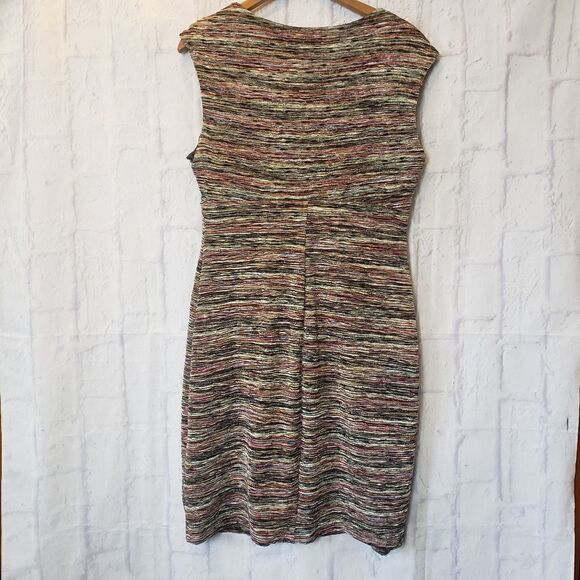 CONNECTED Colorful Knit Sleeveless Bodycon Dress - Picture 8 of 8
